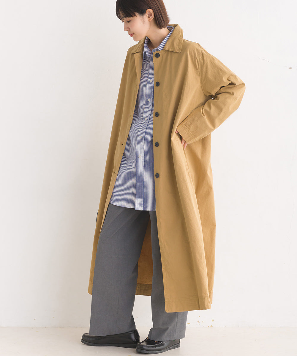 【OMNES】ウォッシュ加工&ノーマル加工 ダンプ ステンカラーコート【1519-7017】
