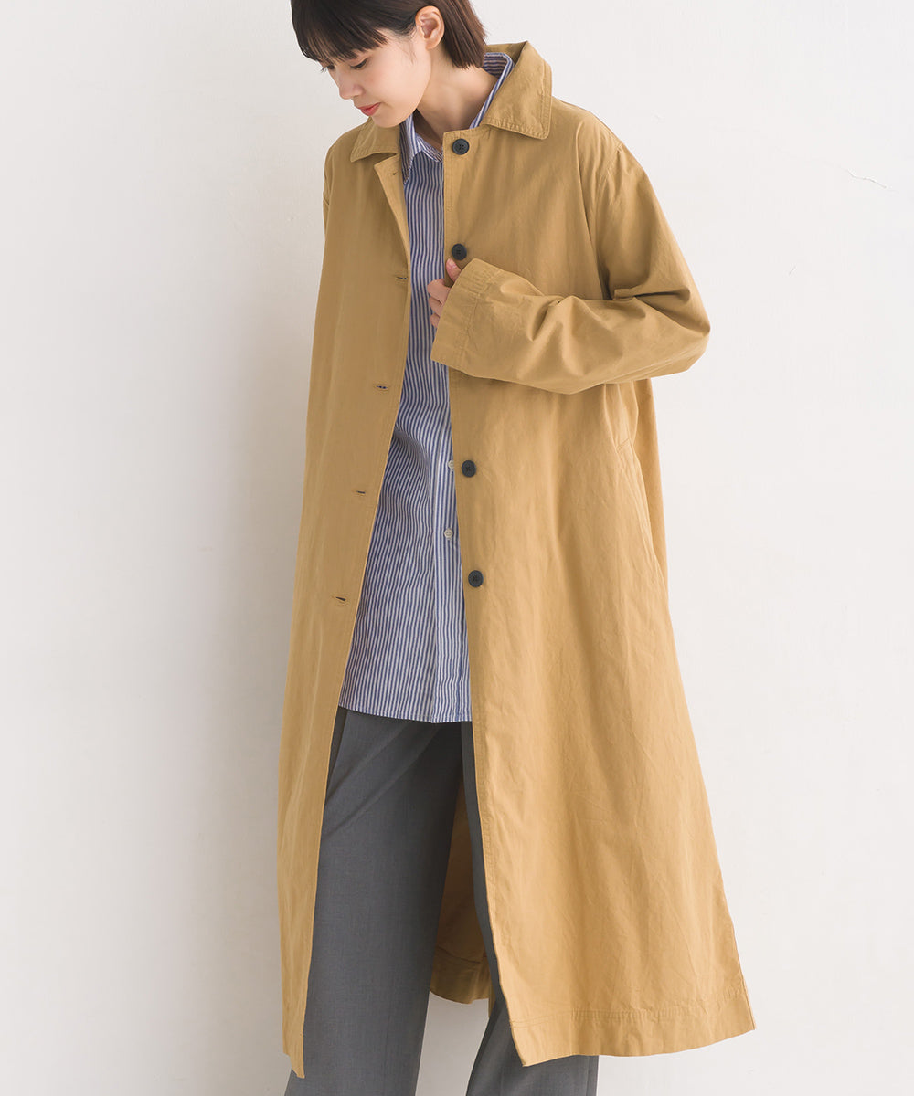 【OMNES】ウォッシュ加工&ノーマル加工 ダンプ ステンカラーコート【1519-7017】