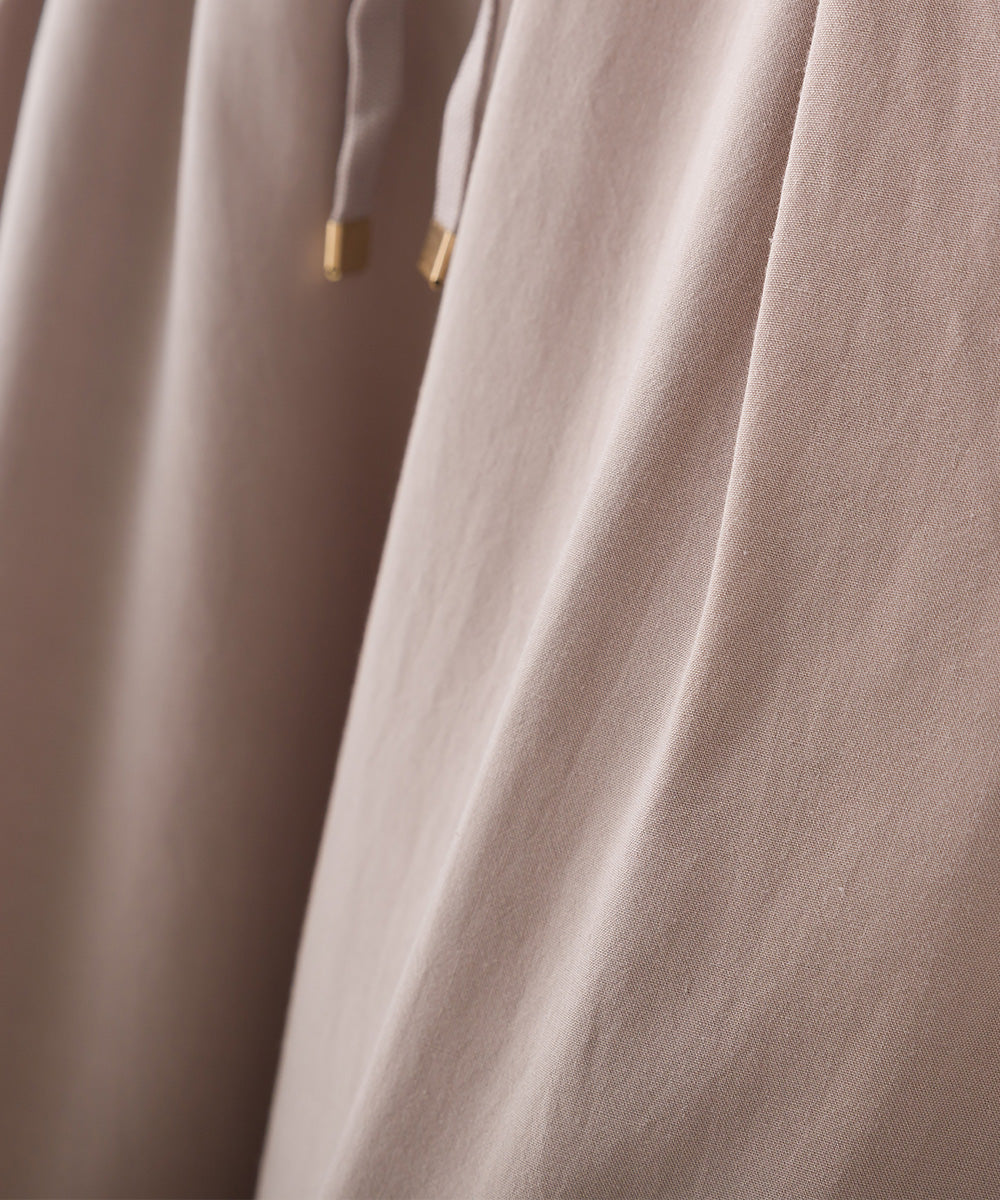 【OMNES】レーヨンとろみ裾スリットイージーパンツ【1520-2025】