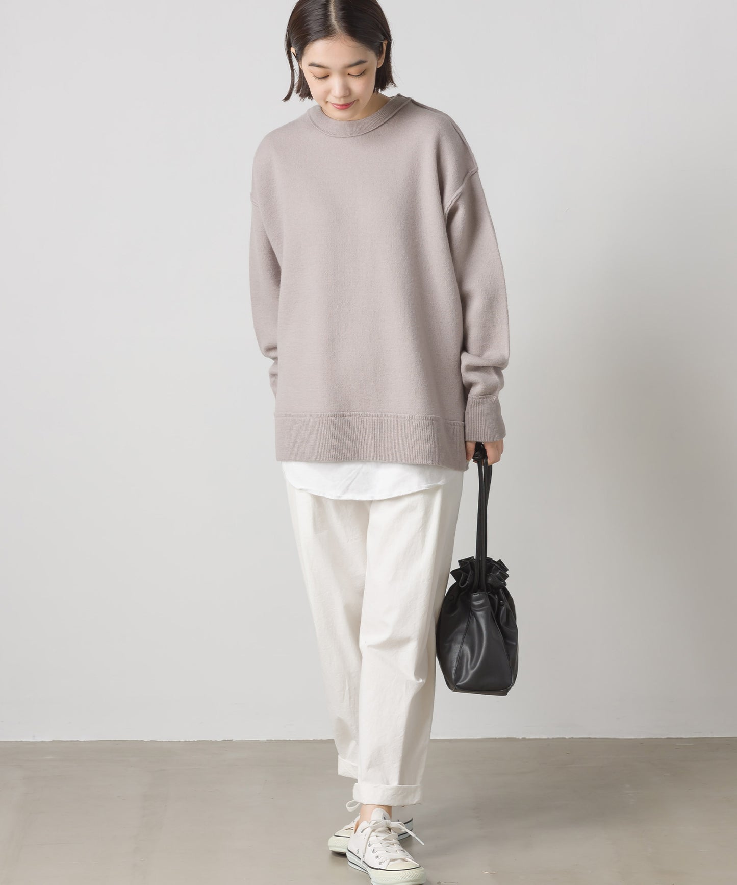 【OMNES】ウォッシュ加工ダンプ ワイドパンツ【1520-2026】