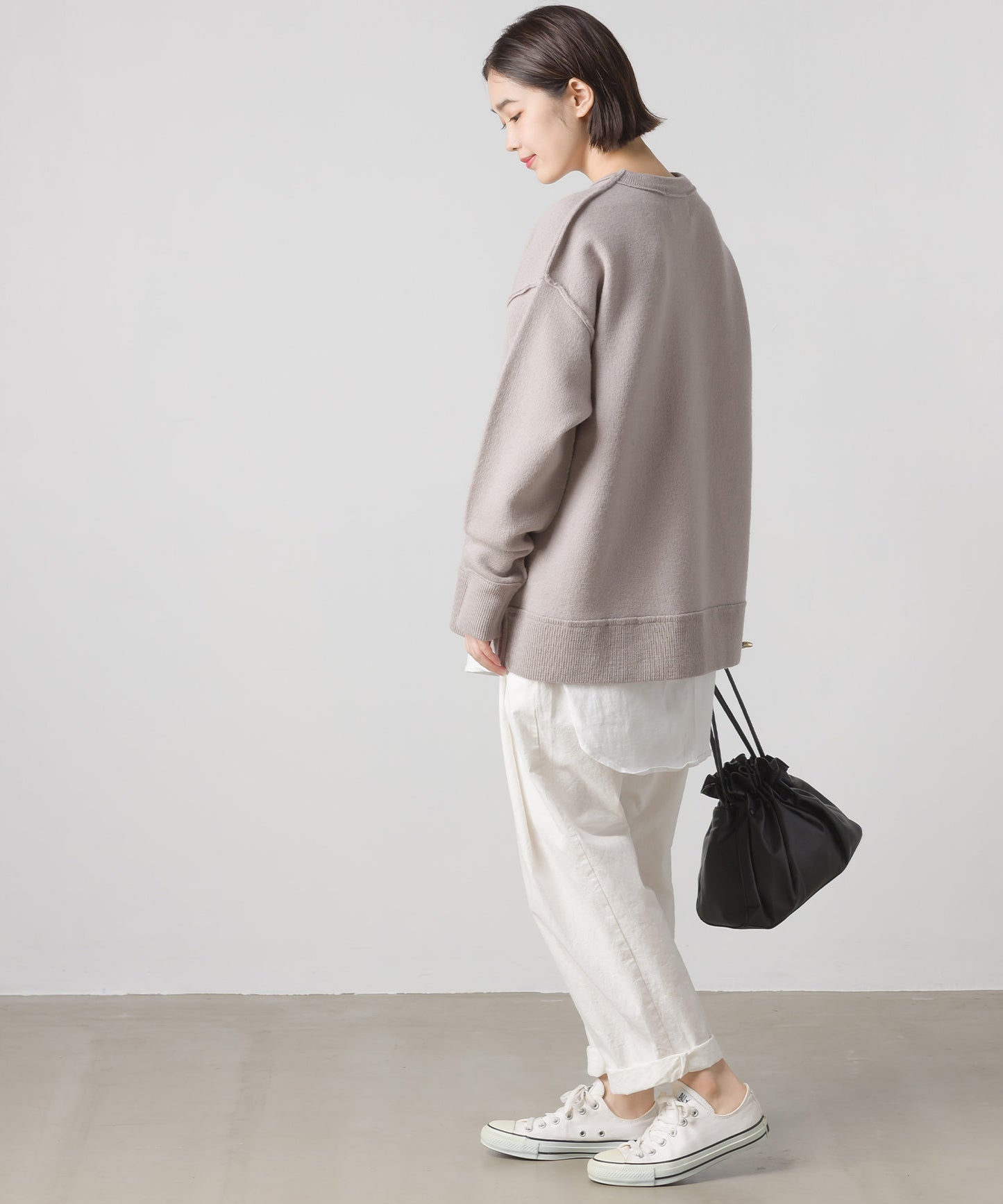 【OMNES】ウォッシュ加工ダンプ ワイドパンツ【1520-2026】