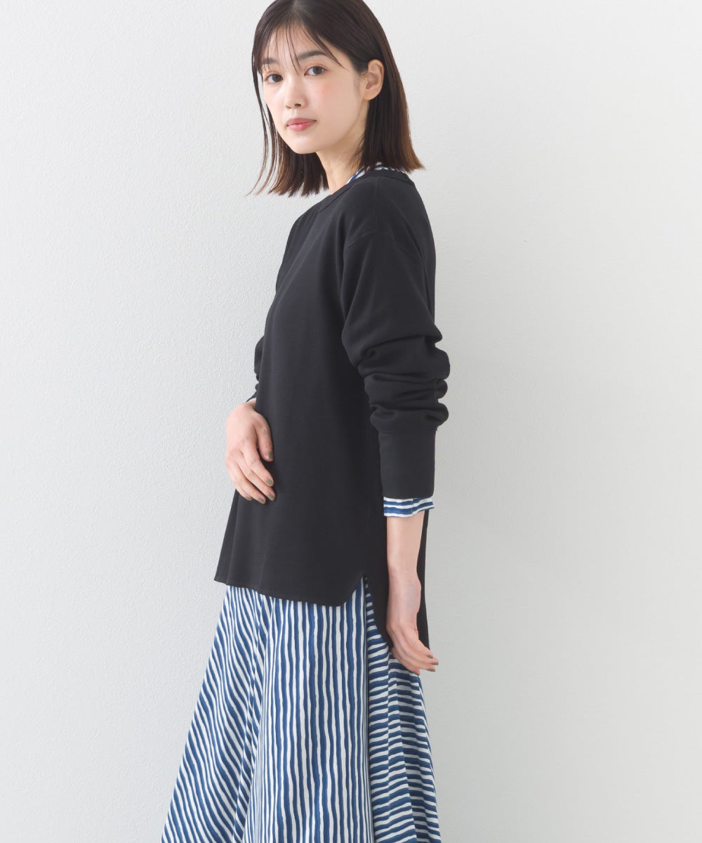 【OMNES】ユニセックス ハニカムストレッチプルオーバーTシャツ【1520-5043】