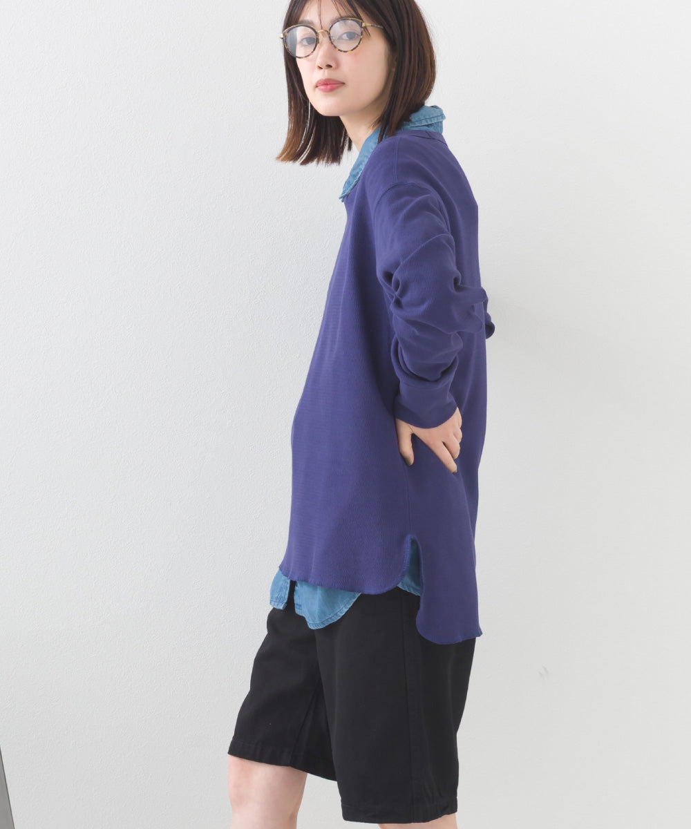 【OMNES】ユニセックス ハニカムストレッチプルオーバーTシャツ【1520-5043】