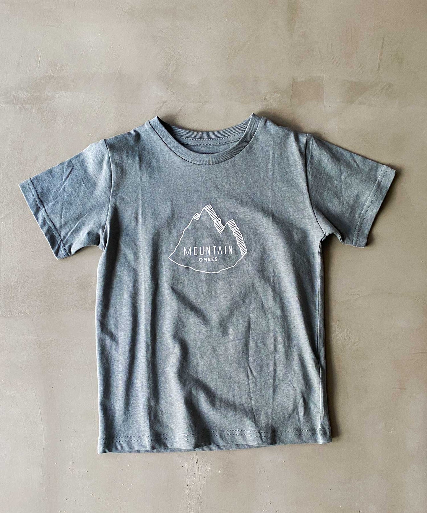 【OMNES】キッズ 綿麻カットプリント半袖Tシャツ【1520-5067】