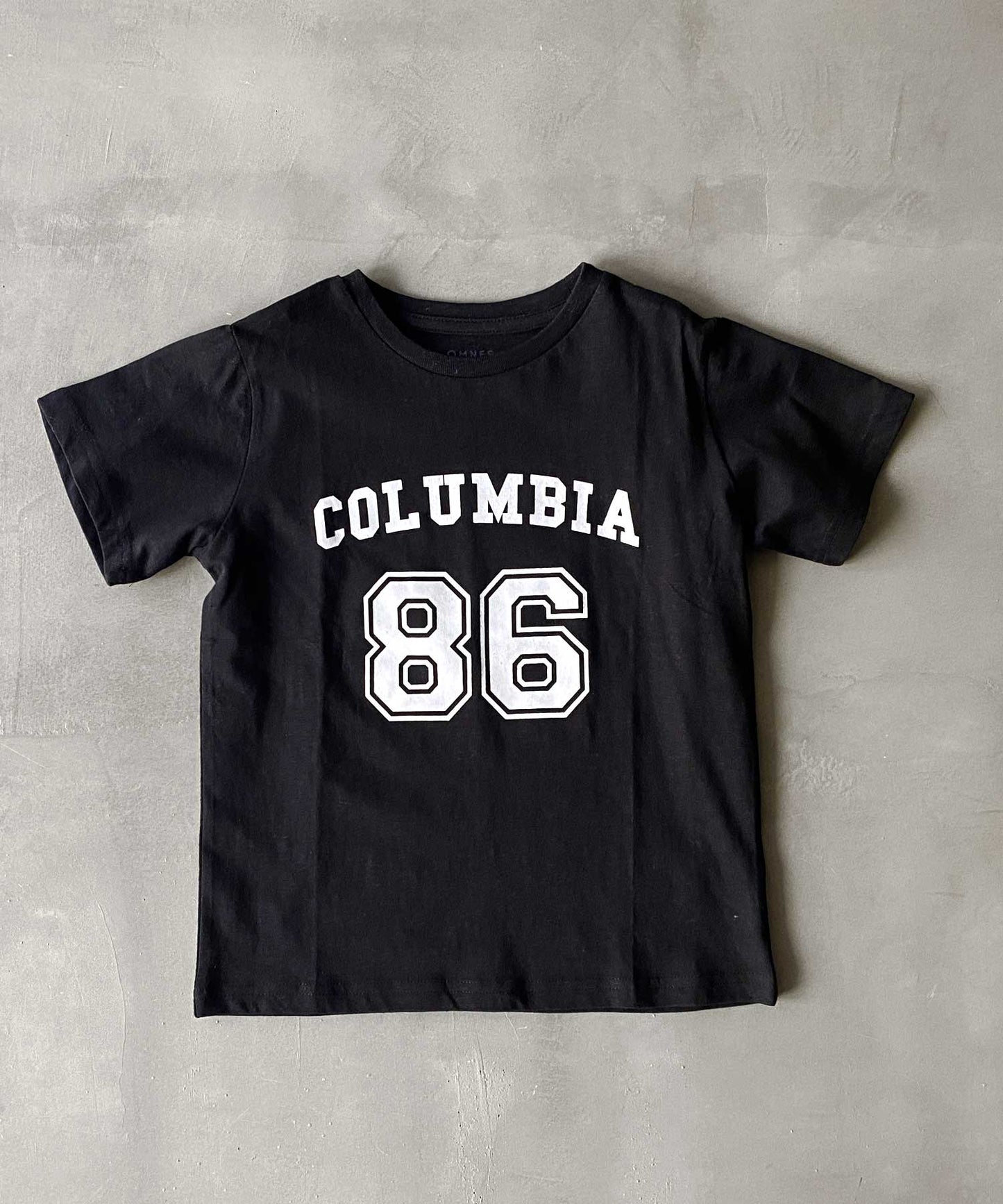 【OMNES】キッズ 綿麻カットプリント半袖Tシャツ【1520-5067】