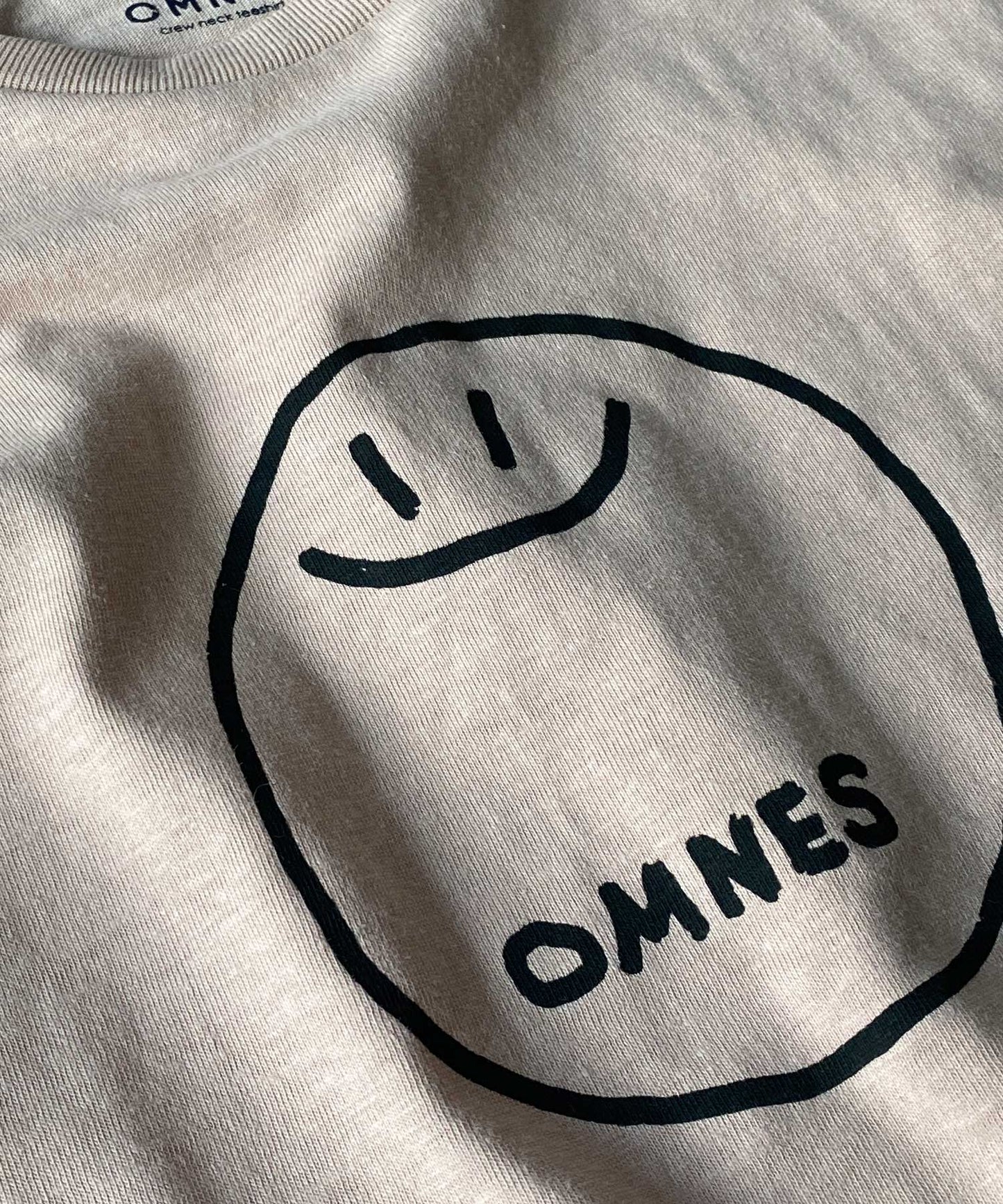 【OMNES】キッズ 綿麻カットプリント半袖Tシャツ【1520-5067】