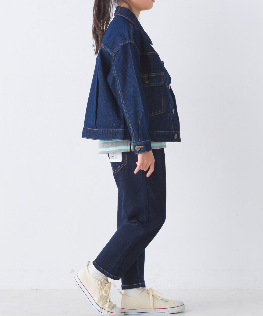 【OMNES】キッズ ストレッチデニムパンツ【1521-2014】