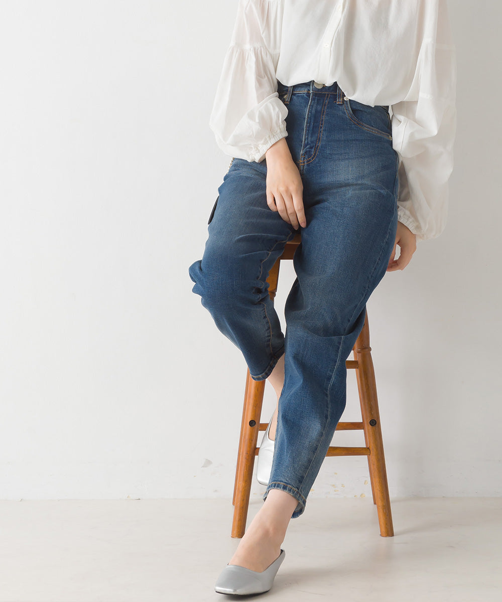 【OMNES】ストレッチデニム バルーンパンツ【1521-2068】
