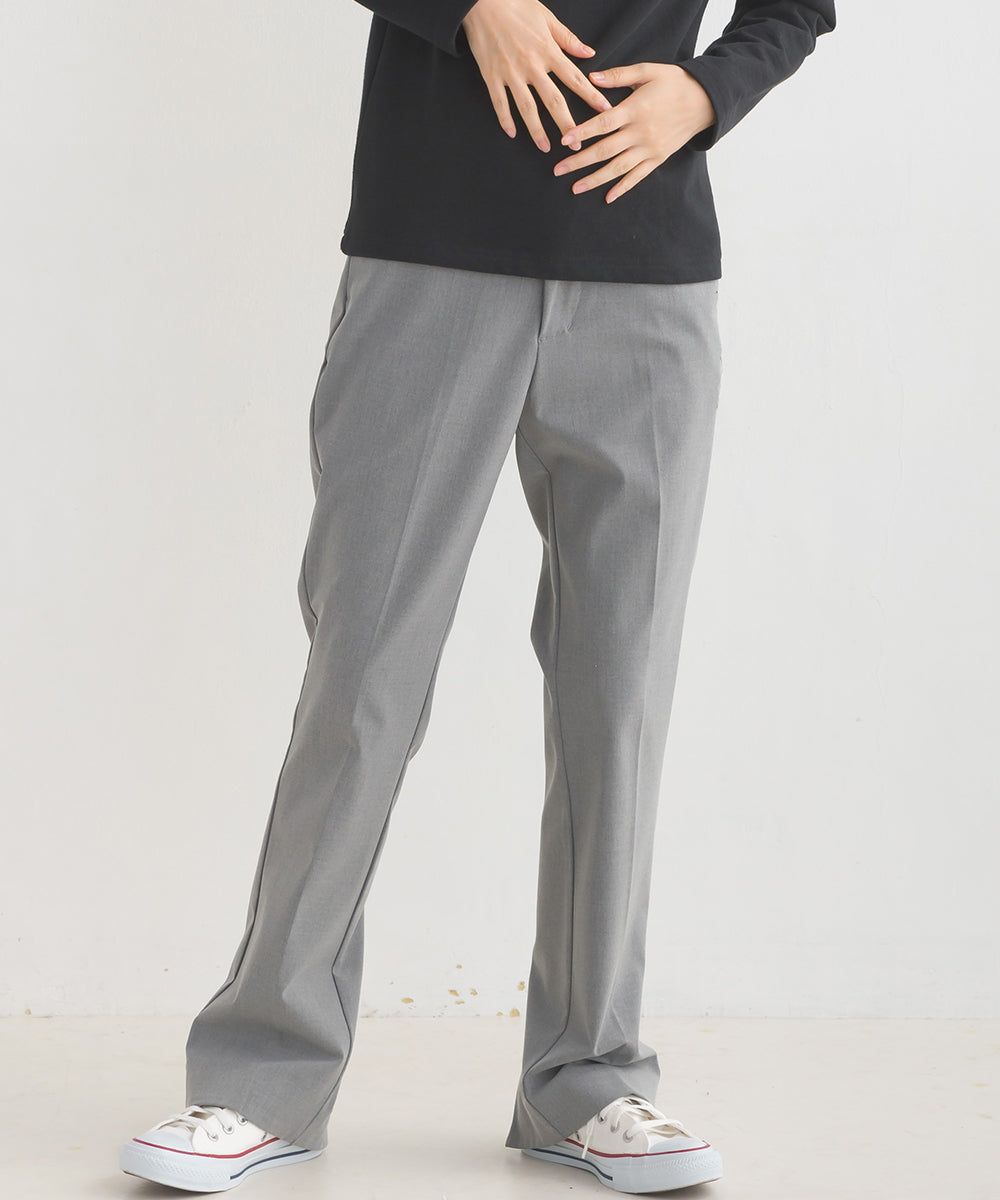【OMNES】TRストレッチ裾スリットパンツ【1521-2074】