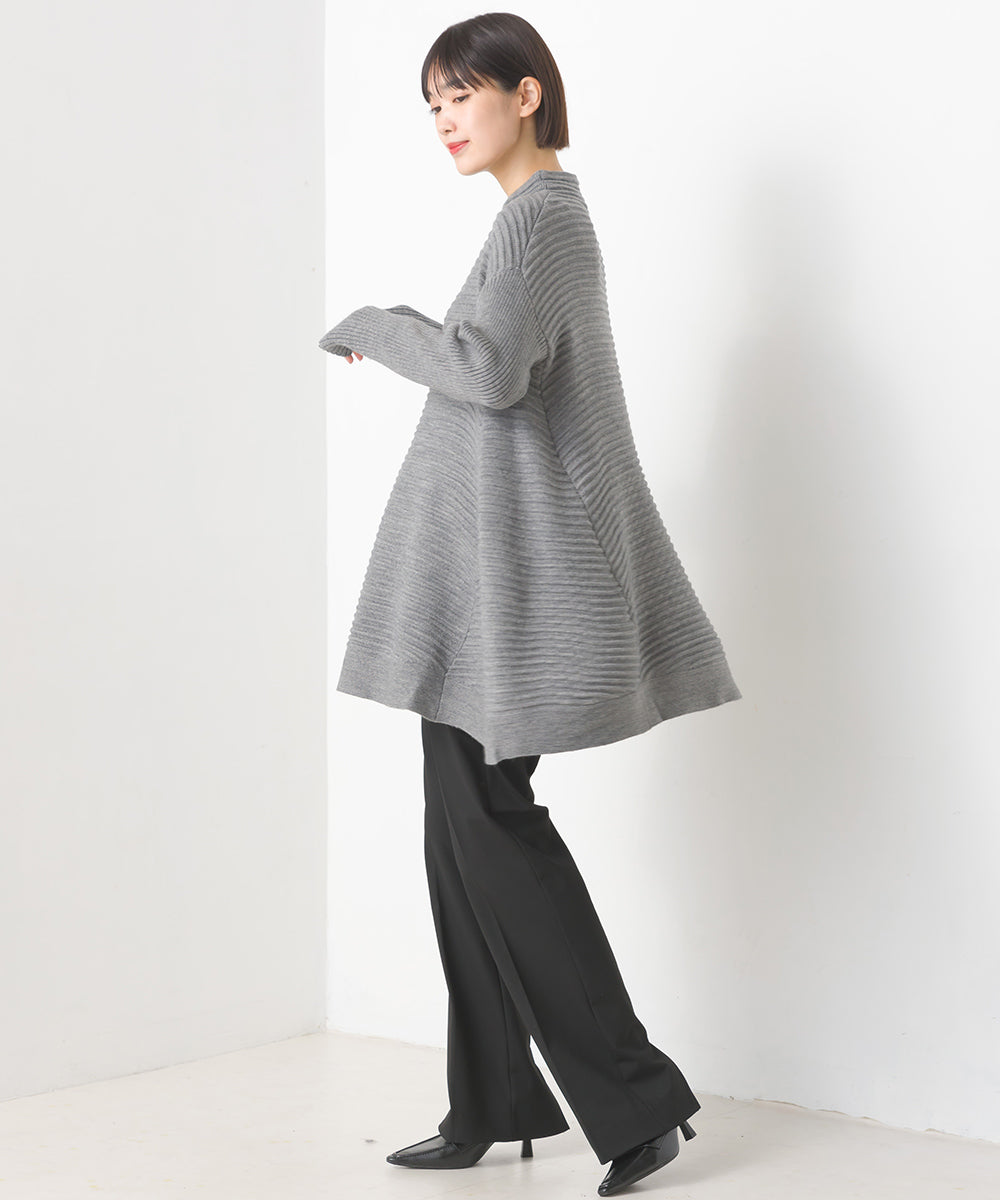 【OMNES】TRストレッチ裾スリットパンツ【1521-2074】