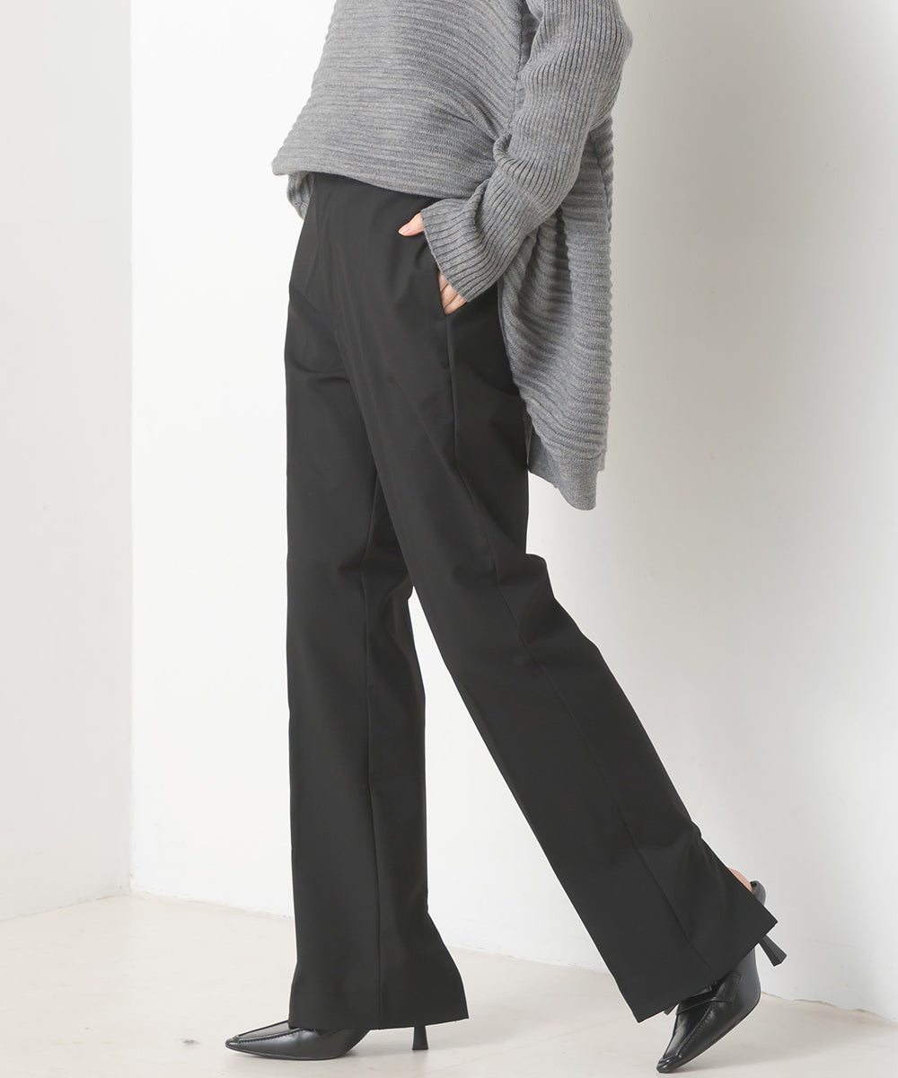 【OMNES】TRストレッチ裾スリットパンツ【1521-2074】
