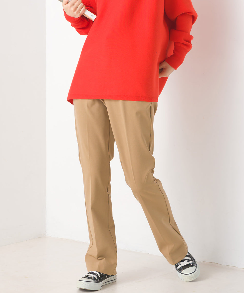 【OMNES】TRストレッチ裾スリットパンツ【1521-2074】