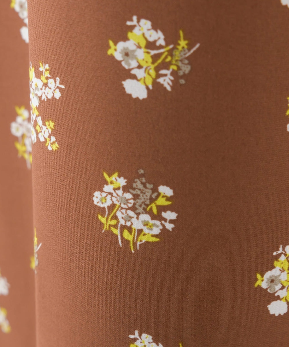 【OMNES】シフォンフラワー プリントイージーパンツ【1521-2082】