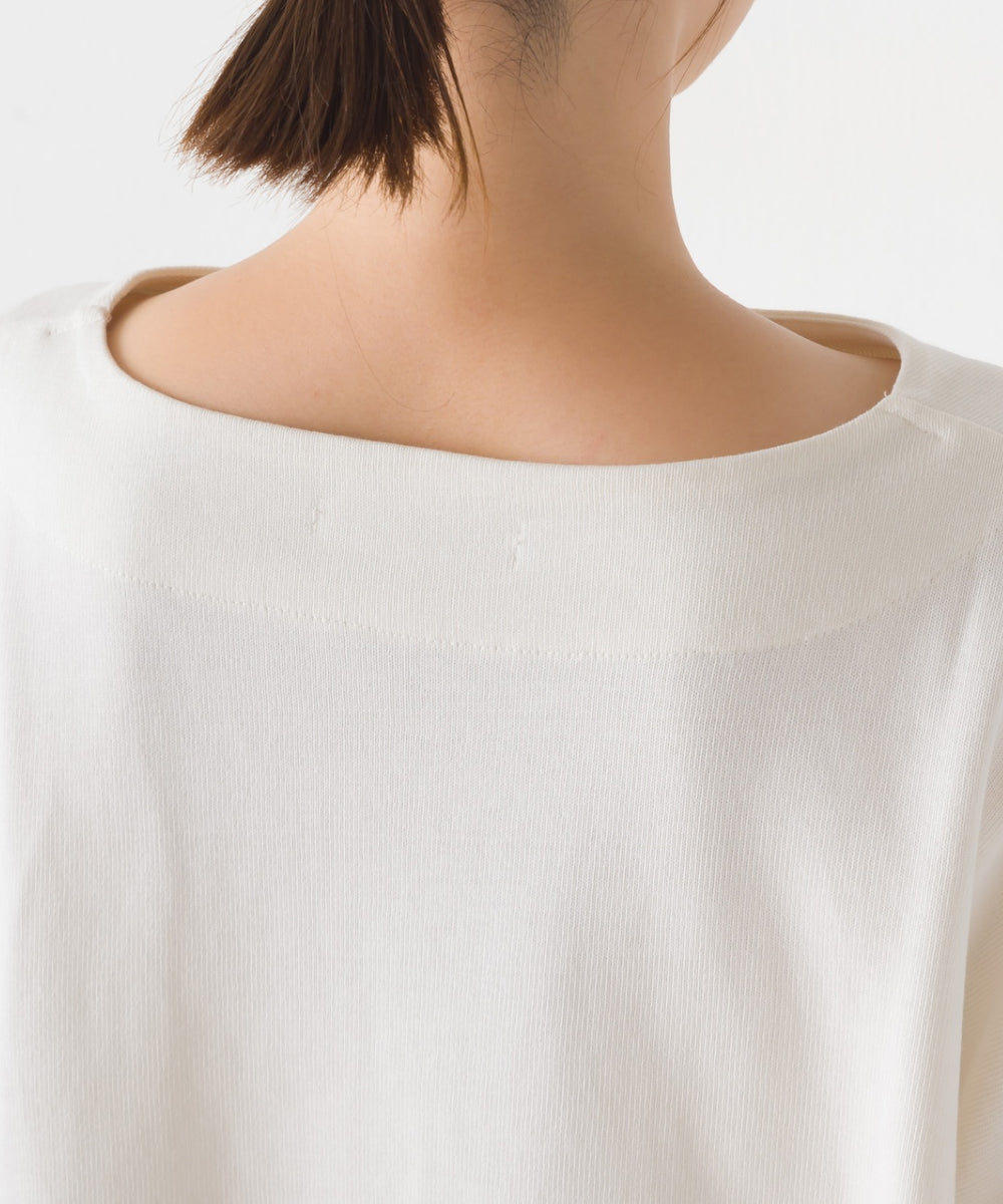 【OMNES】バスク生地 ボックスカットソー 長袖Tシャツ【1521-5101】