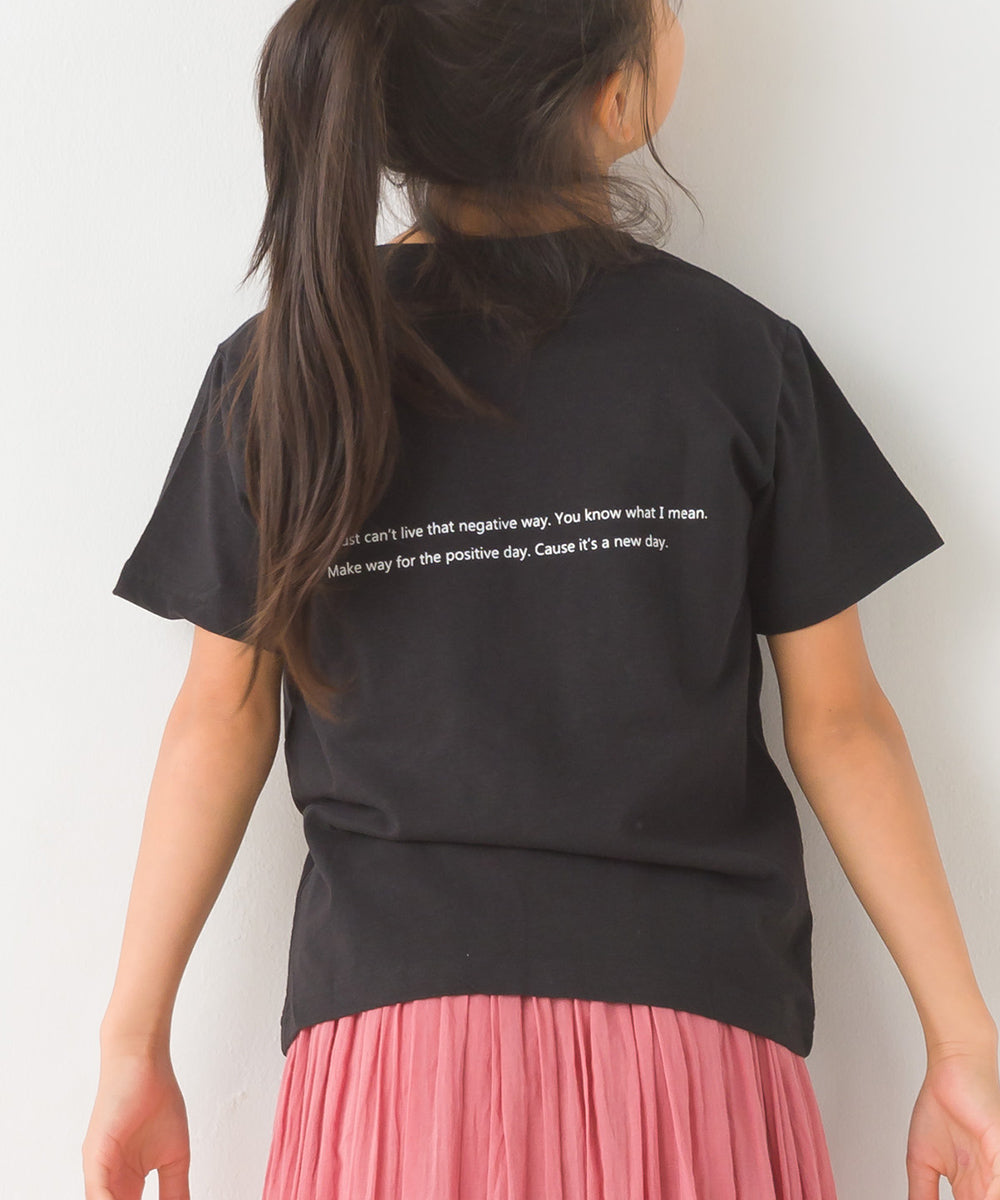 【OMNES】キッズ 綿麻カット 半袖プリントTシャツ【1521-5116】