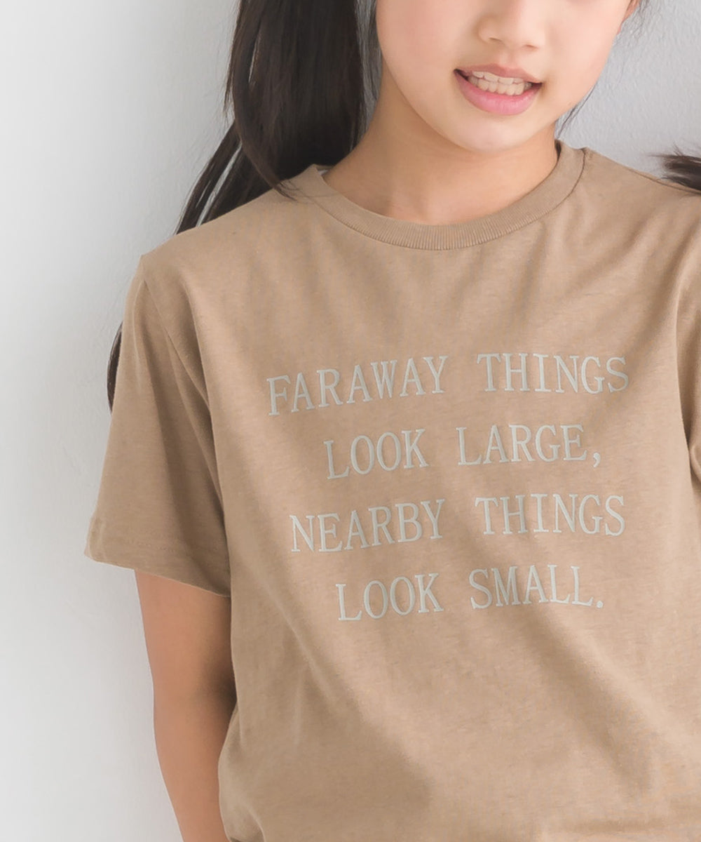 【OMNES】キッズ 綿麻カット 半袖プリントTシャツ【1521-5116】