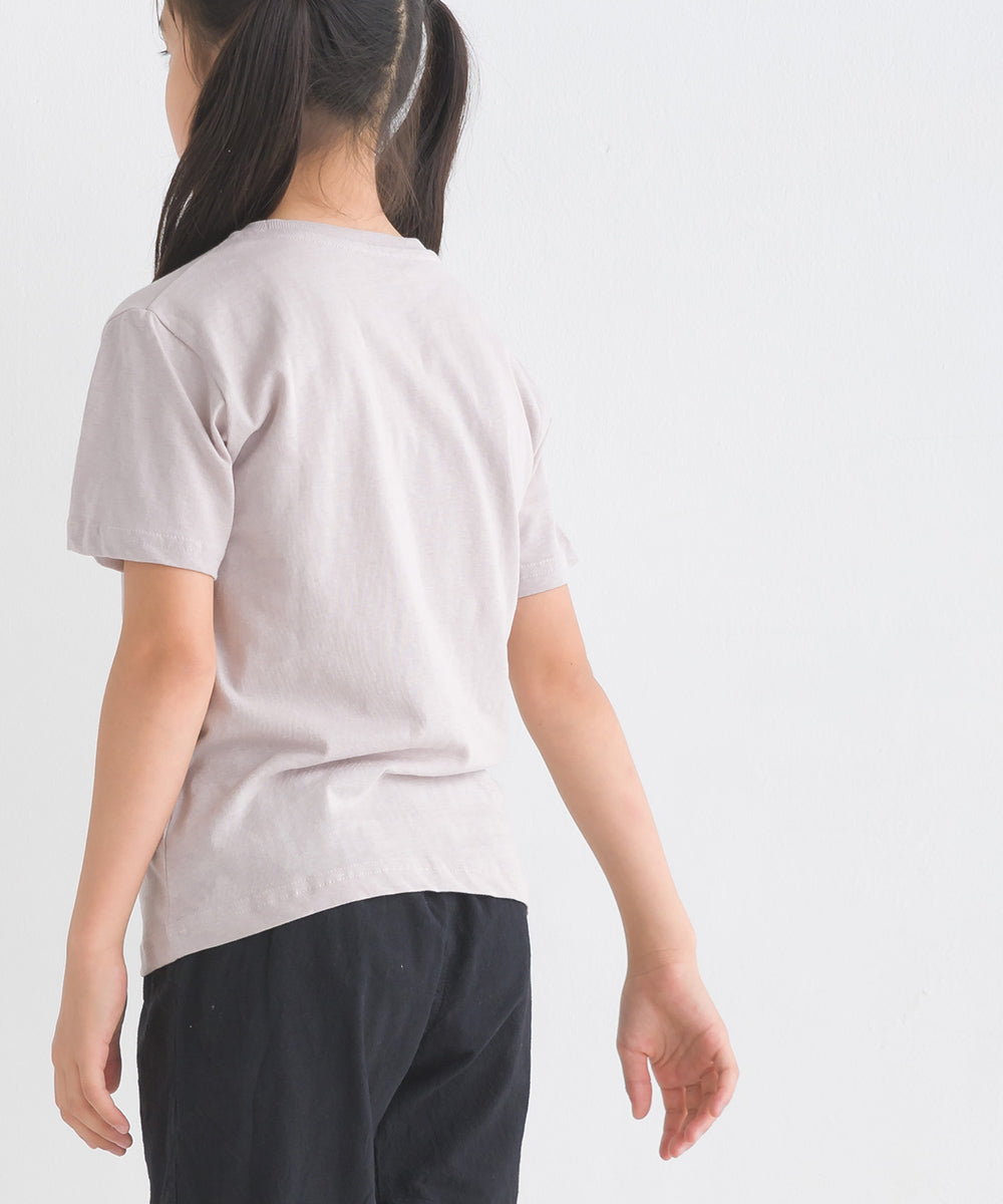 【OMNES】キッズ 綿麻カット 半袖プリントTシャツ【1521-5116】
