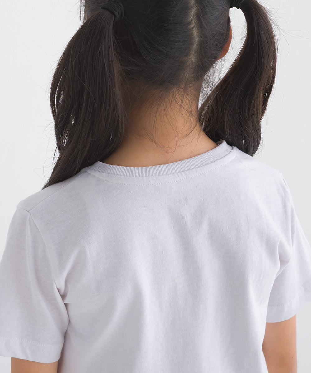【OMNES】キッズ 綿麻カット 半袖プリントTシャツ【1521-5116】