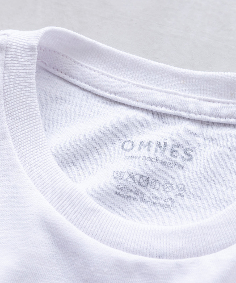 【OMNES】キッズ 綿麻カット 半袖プリントTシャツ【1521-5116】