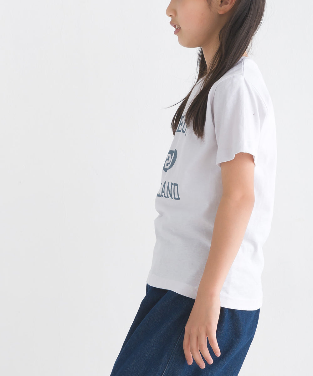 【OMNES】キッズ 綿麻カット 半袖プリントTシャツ【1521-5116】