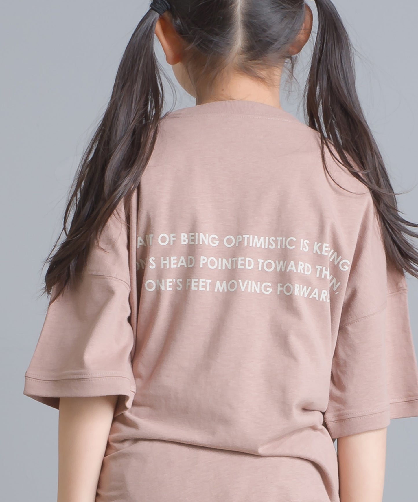 【OMNES】キッズ 綿麻カット ビッグ半袖プリントTシャツ【1521-5119】