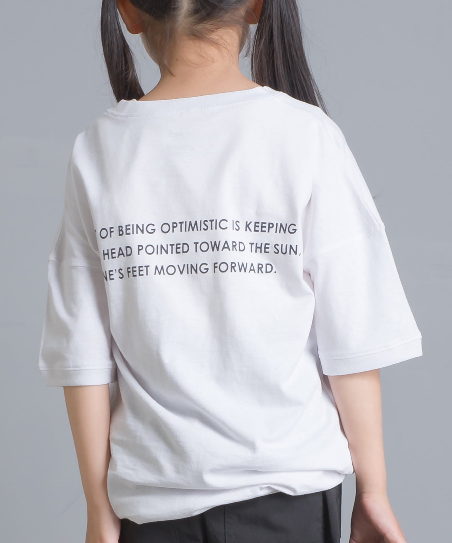 【OMNES】キッズ 綿麻カット ビッグ半袖プリントTシャツ【1521-5119】