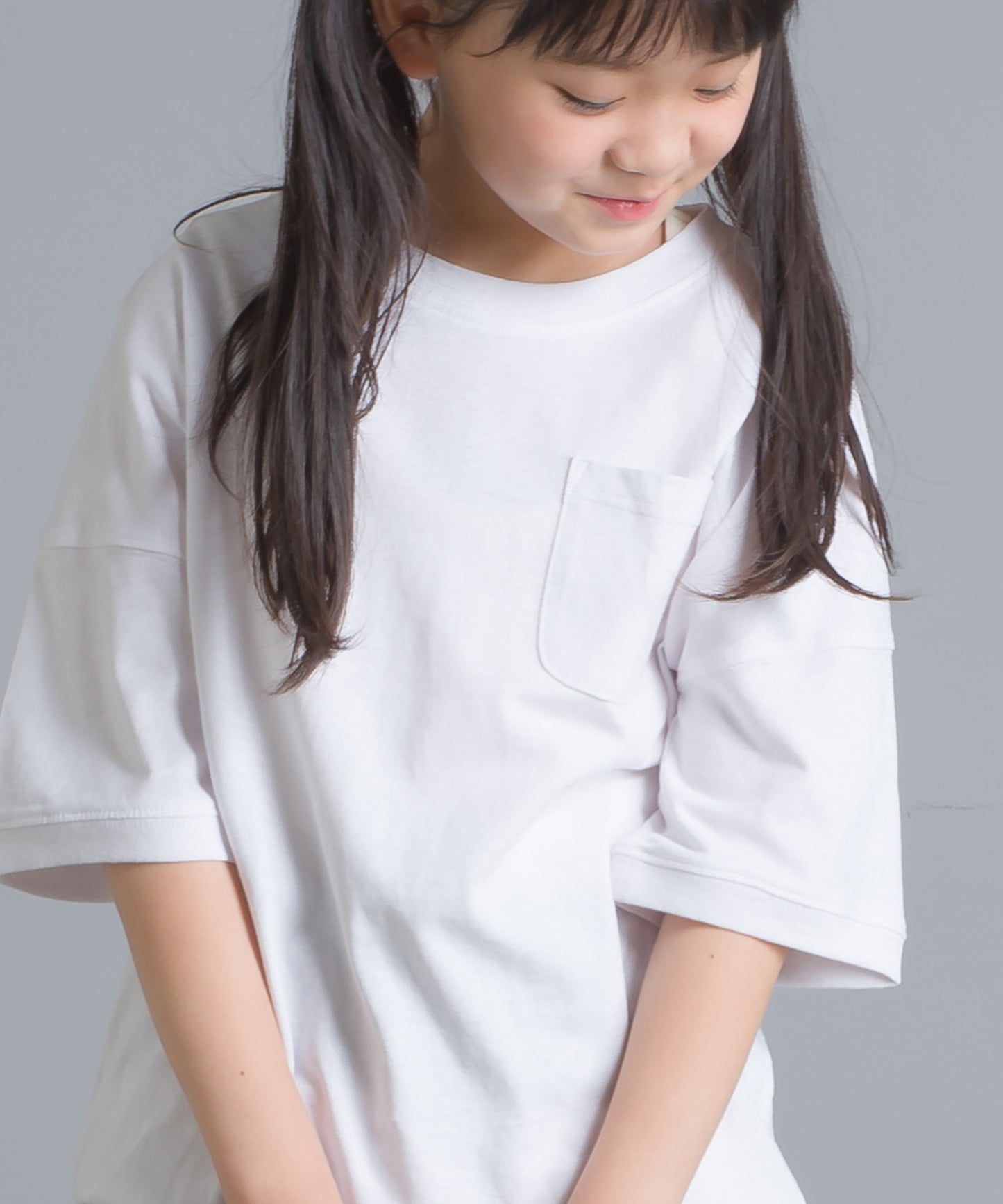 【OMNES】キッズ 綿麻カット ビッグ半袖プリントTシャツ【1521-5119】