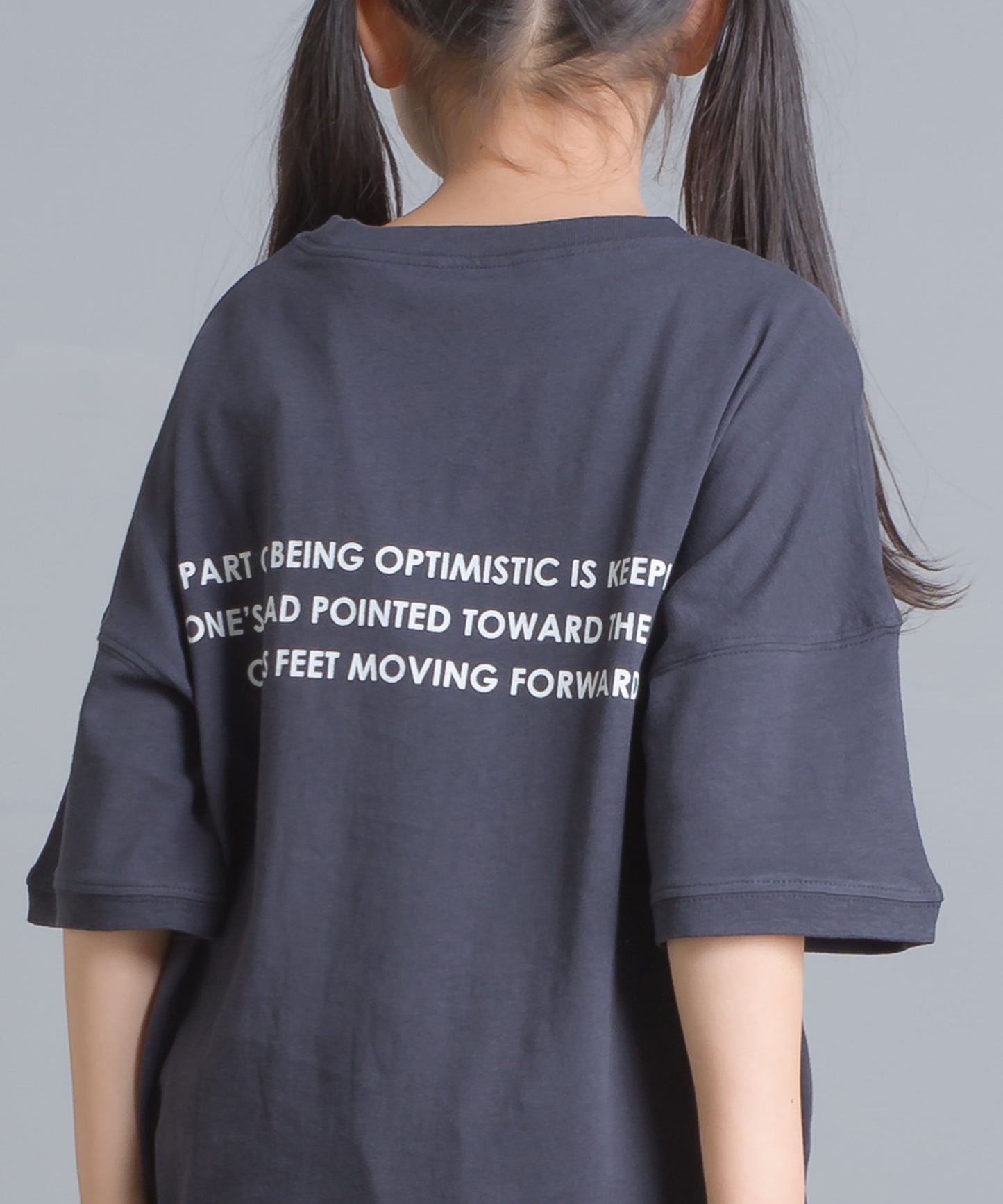 【OMNES】キッズ 綿麻カット ビッグ半袖プリントTシャツ【1521-5119】