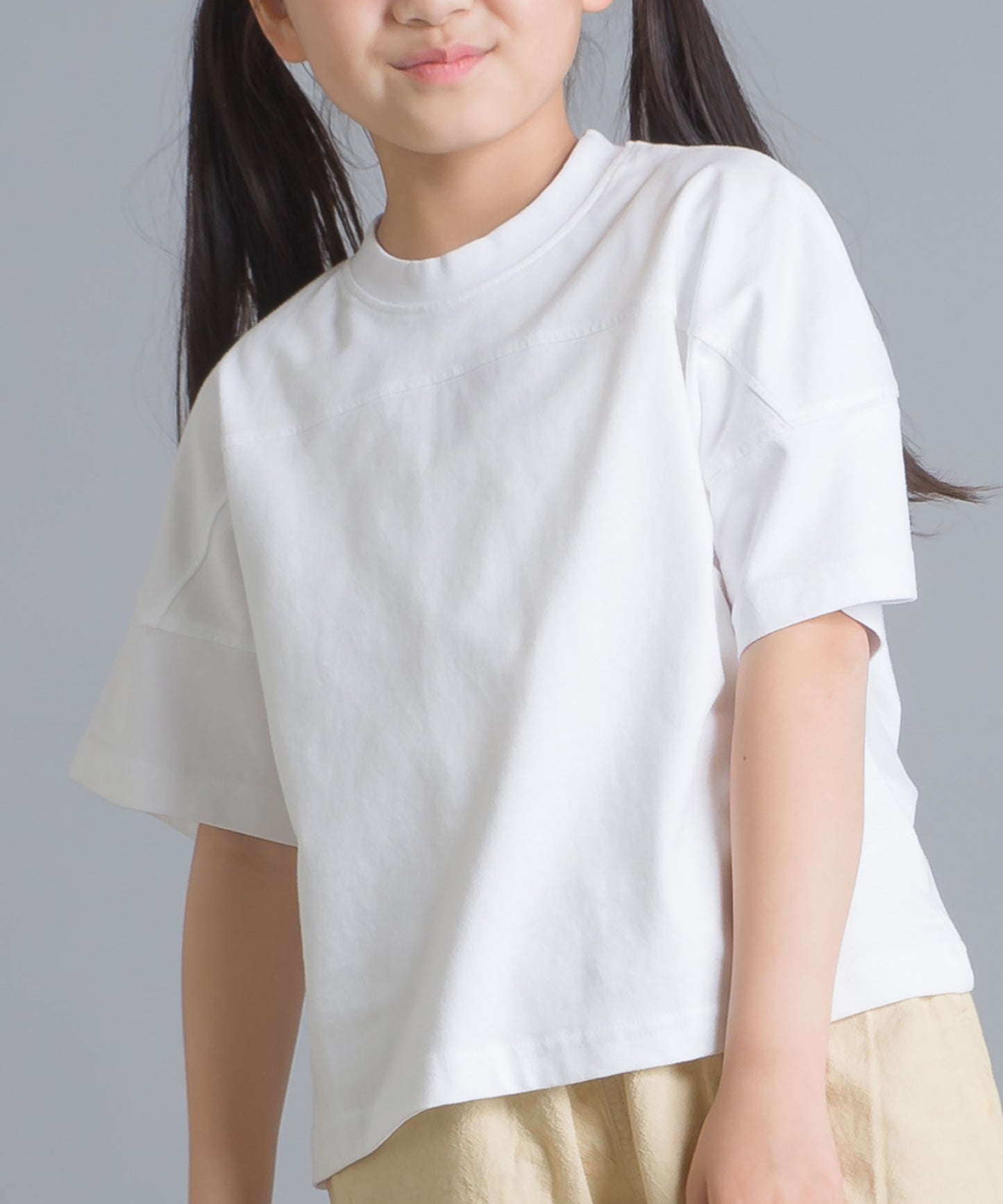 【OMNES】キッズ バイオ加工 フットボールロゴプリント半袖Tシャツ【1521-5120】