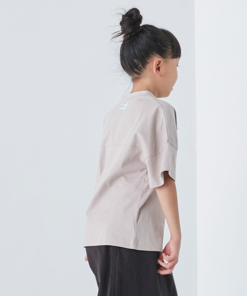 【OMNES】キッズ バイオ加工 フットボールロゴプリント半袖Tシャツ【1521-5120】