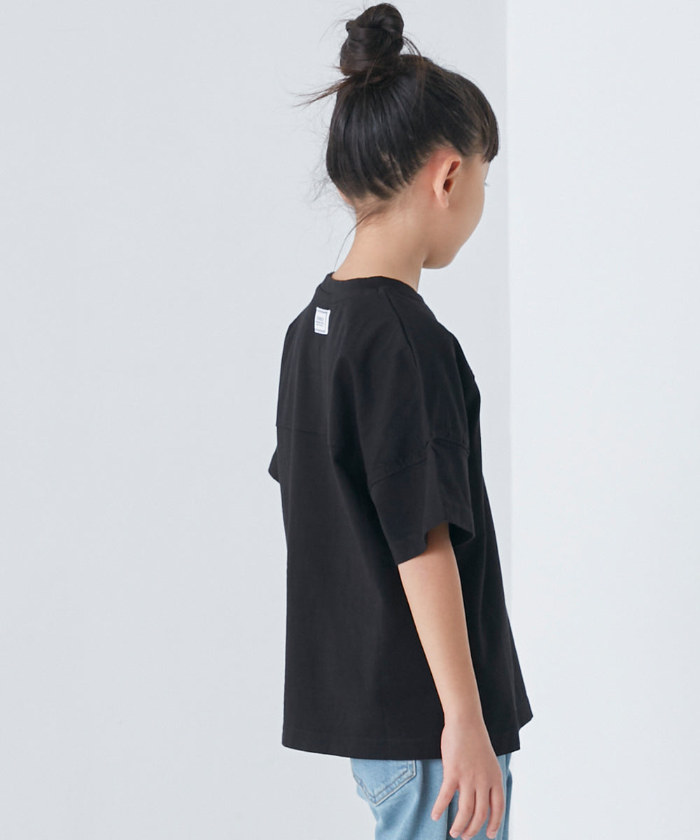 【OMNES】キッズ バイオ加工 フットボールロゴプリント半袖Tシャツ【1521-5120】