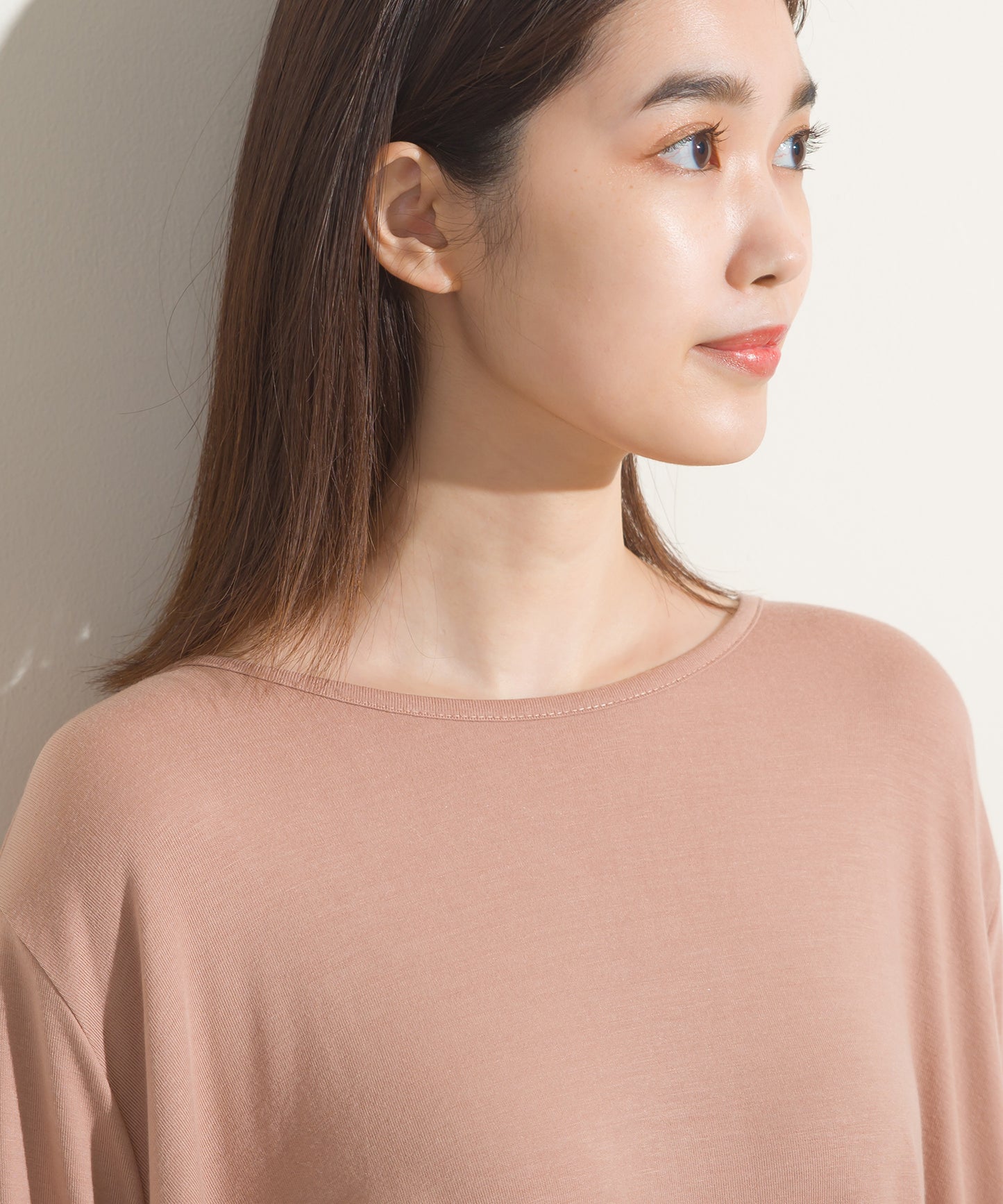 【OMNES】TRPU 裾フレア7分袖プルオーバー Tシャツ【1521-5122】