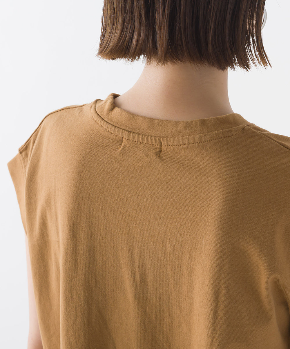 【OMNES】USAコットン ノースリーブポケットTシャツ【1521-5123】