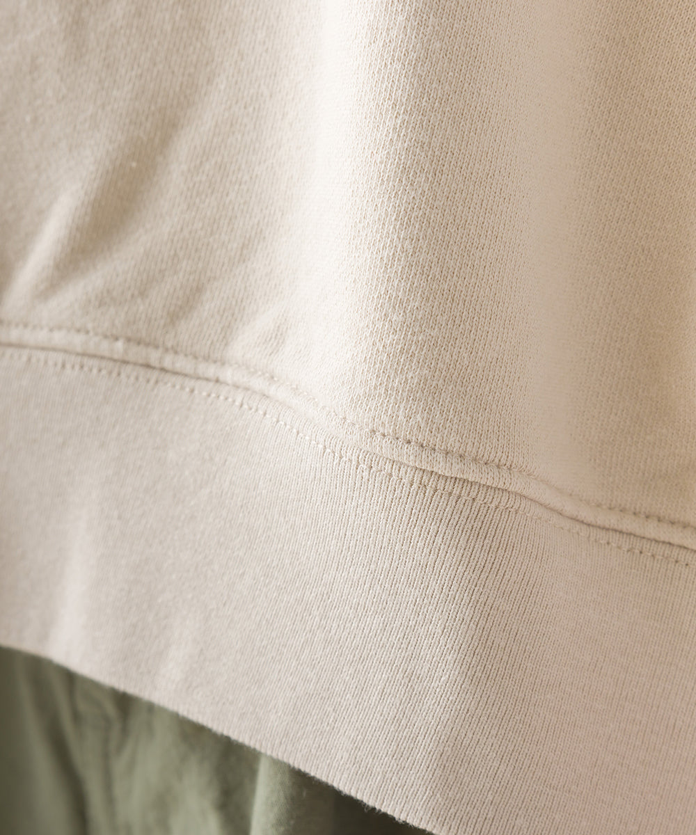 【OMNES】メンズ 裏毛スウェット バックファスナープルオーバー【1521-5146】