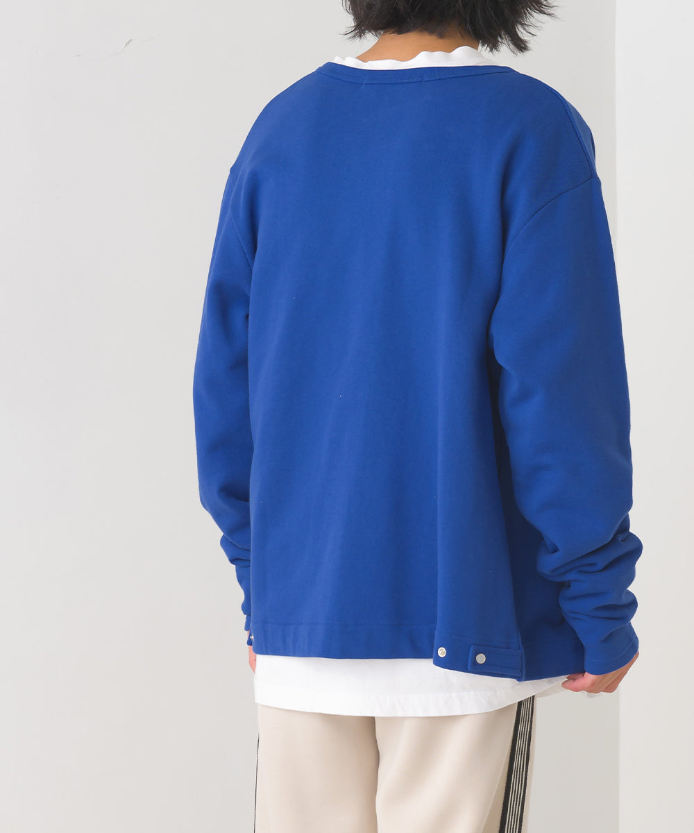 【OMNES】メンズ 裏毛スウェット パールドットカーディガン【1521-5149】