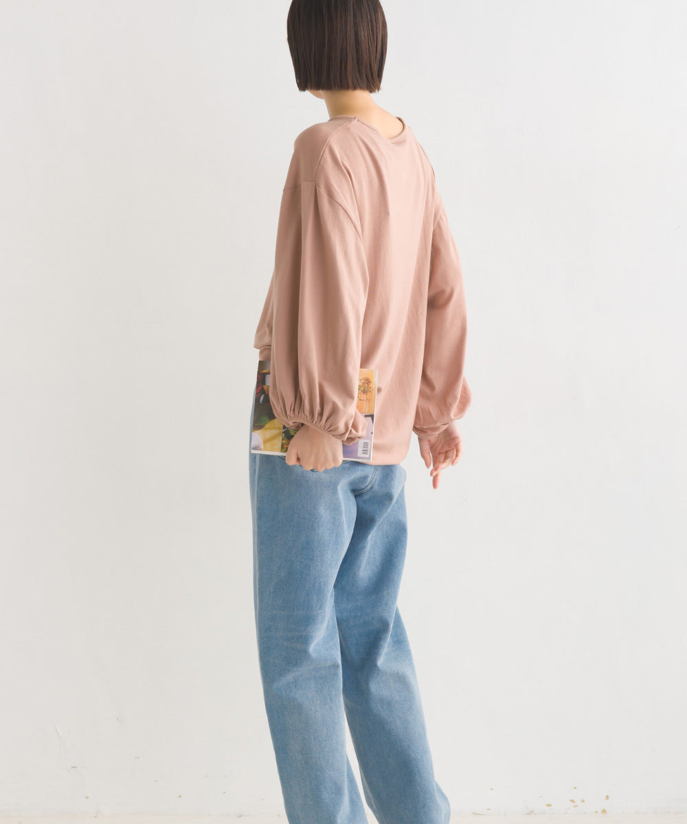 【OMNES】TRPU 袖ボリューム7分袖トップス Tシャツ【1521-5156】