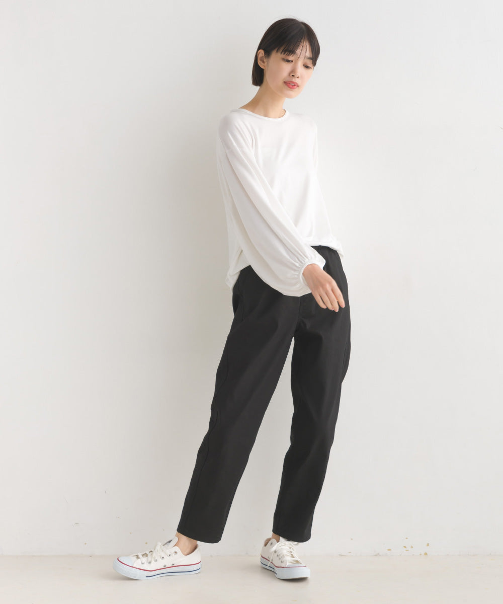 【OMNES】TRPU 袖ボリューム7分袖トップス Tシャツ【1521-5156】