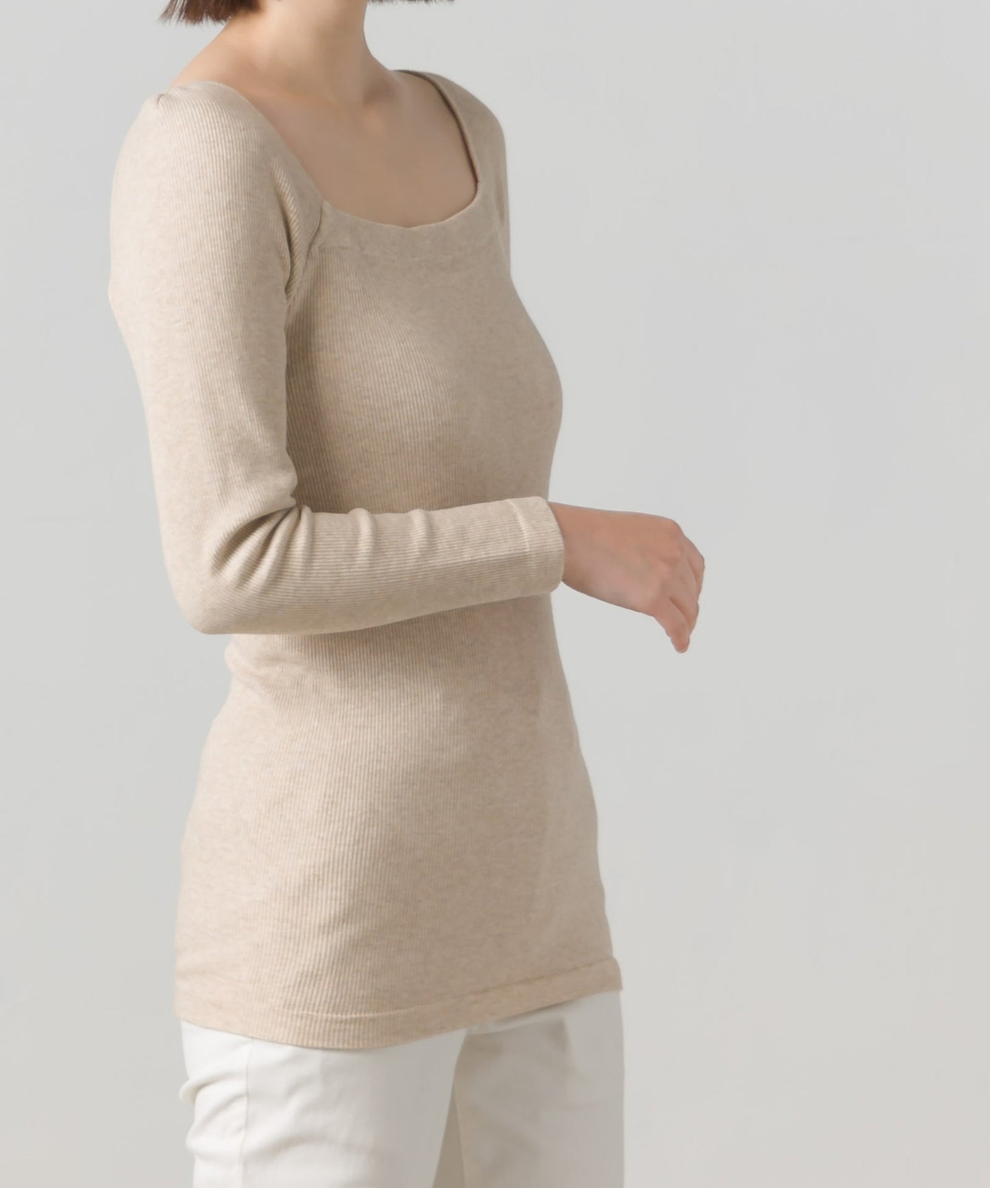 【OMNES】裏パイルあったか長袖Tシャツ【1521-5174】