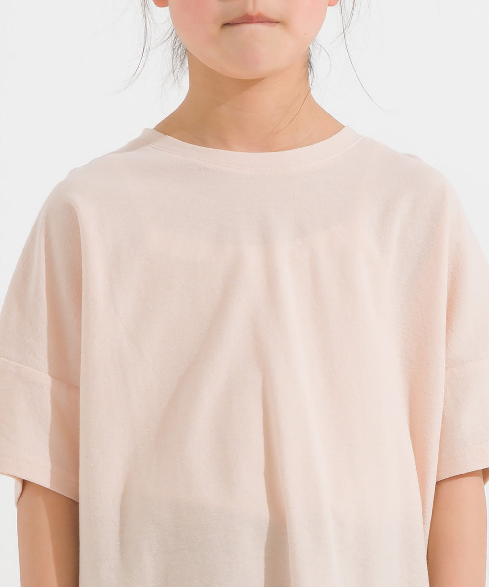 【OMNES】キッズ 梨地ビックボックス半袖Tシャツ【1521-5179】