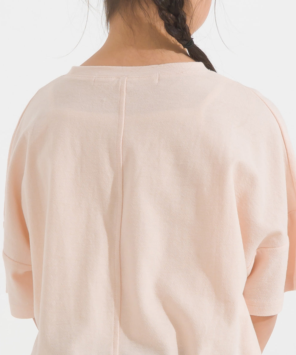 【OMNES】キッズ 梨地ビックボックス半袖Tシャツ【1521-5179】