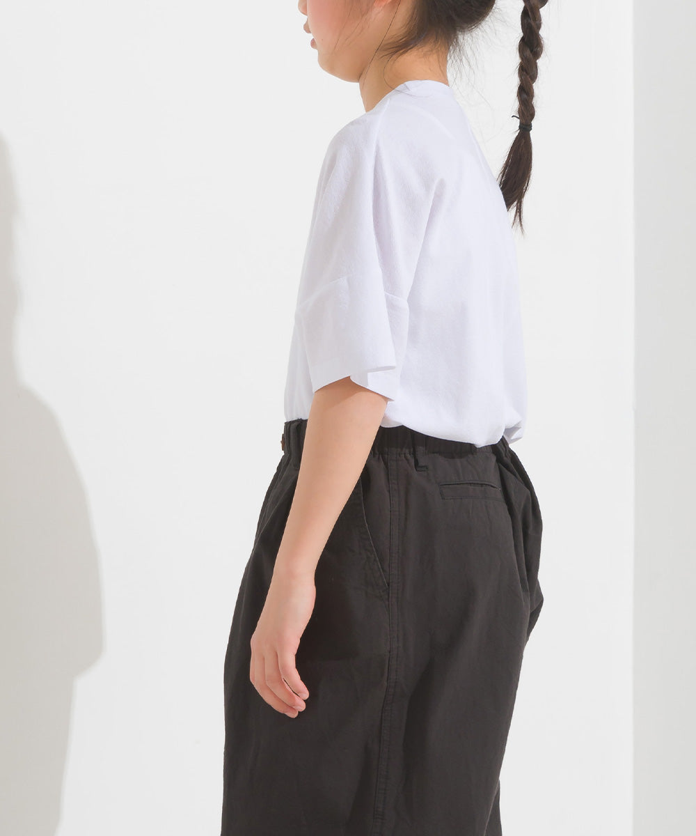【OMNES】キッズ 梨地ビックボックス半袖Tシャツ【1521-5179】