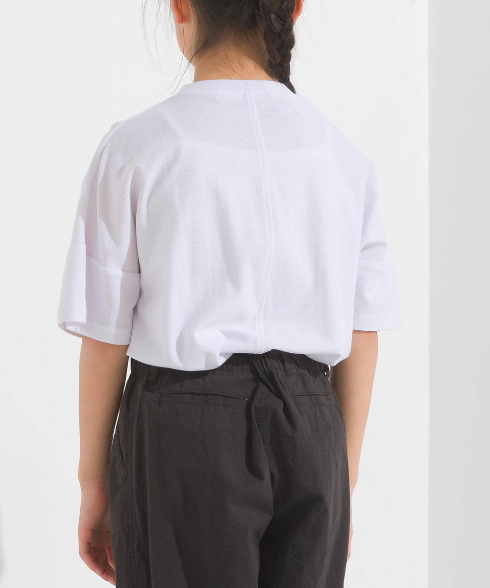 【OMNES】キッズ 梨地ビックボックス半袖Tシャツ【1521-5179】