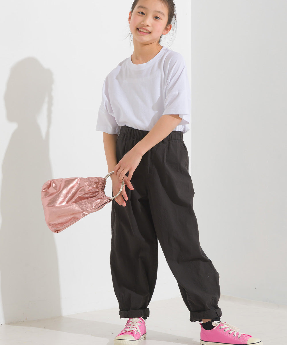 【OMNES】キッズ 梨地ビックボックス半袖Tシャツ【1521-5179】