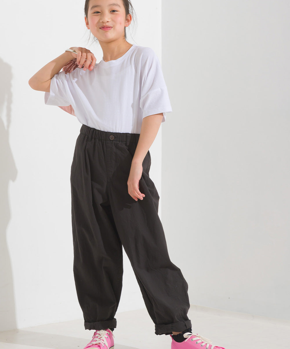 【OMNES】キッズ 梨地ビックボックス半袖Tシャツ【1521-5179】