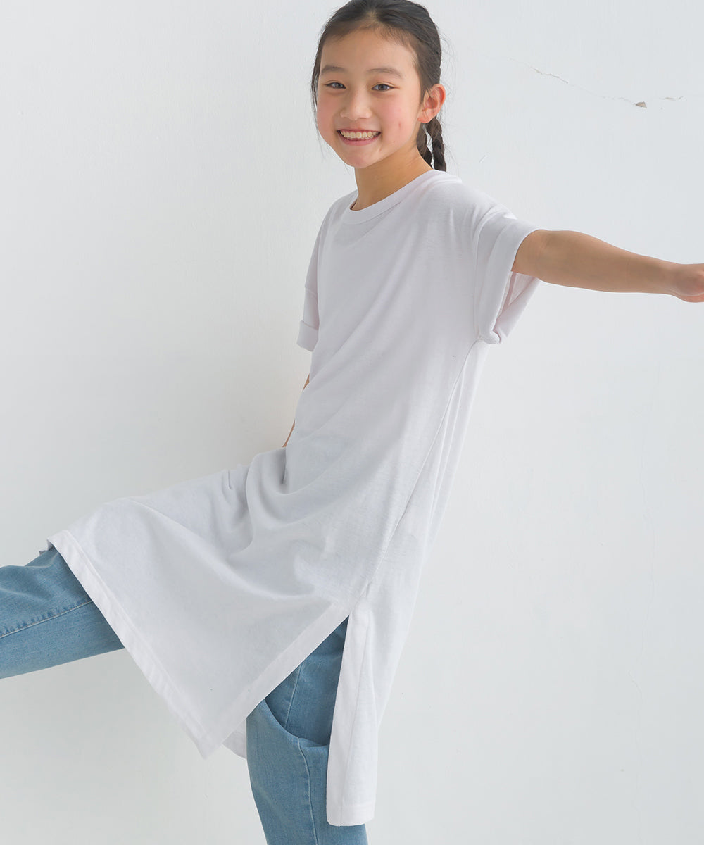 【OMNES】キッズ 綿麻カット ワンピース【1521-9034】
