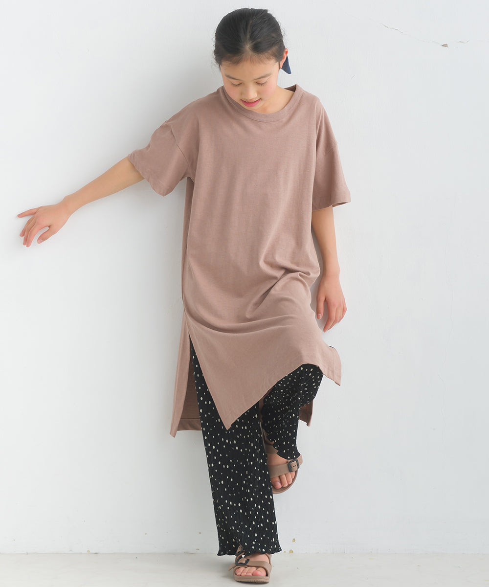 【OMNES】キッズ 綿麻カット ワンピース【1521-9034】