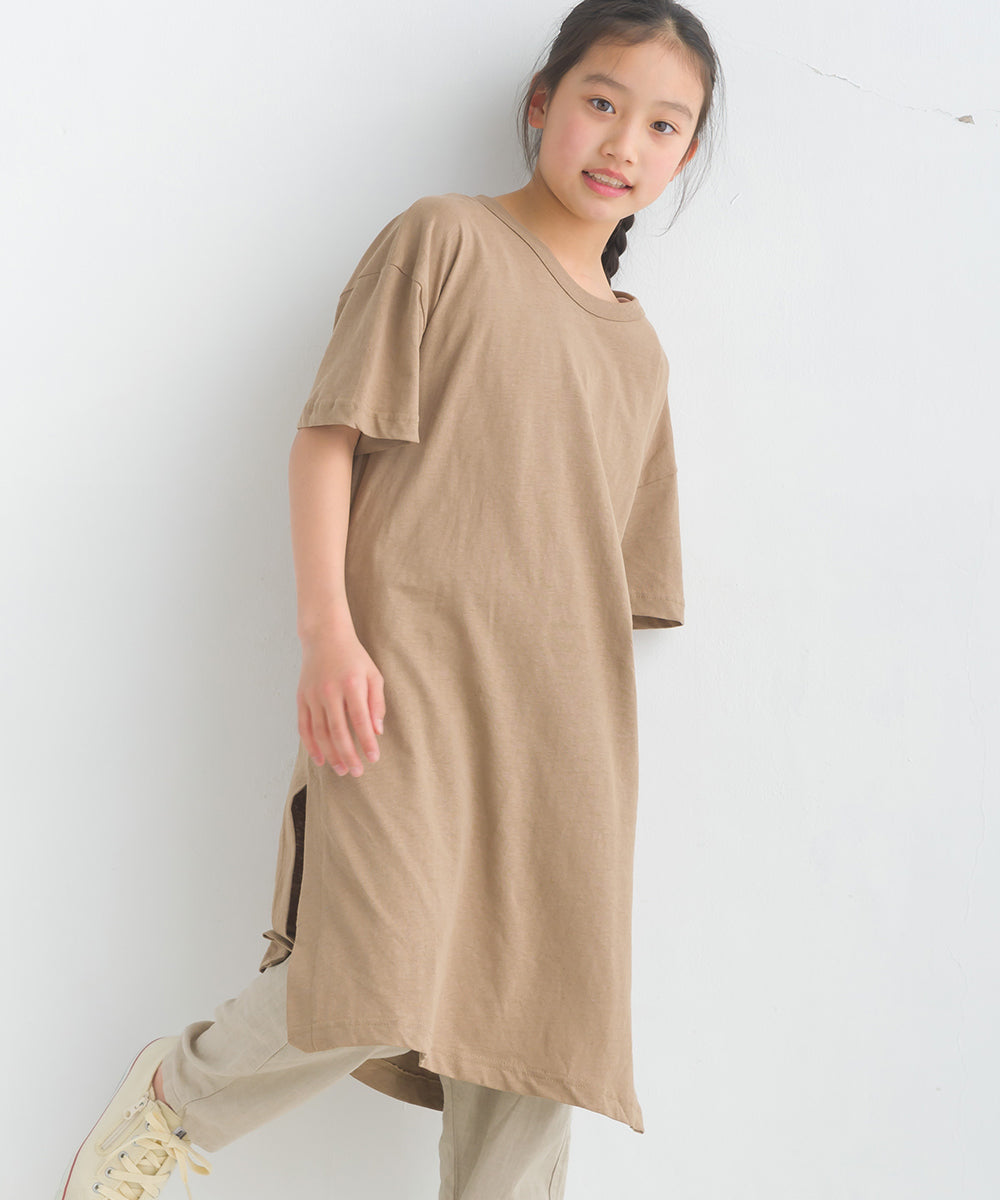 【OMNES】キッズ 綿麻カット ワンピース【1521-9034】