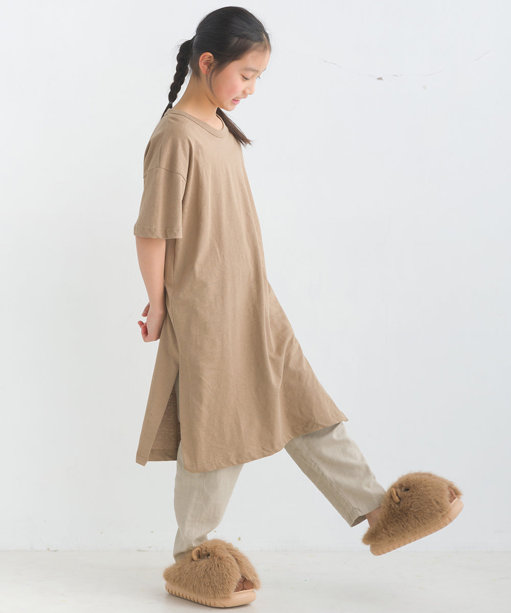 【OMNES】キッズ 綿麻カット ワンピース【1521-9034】