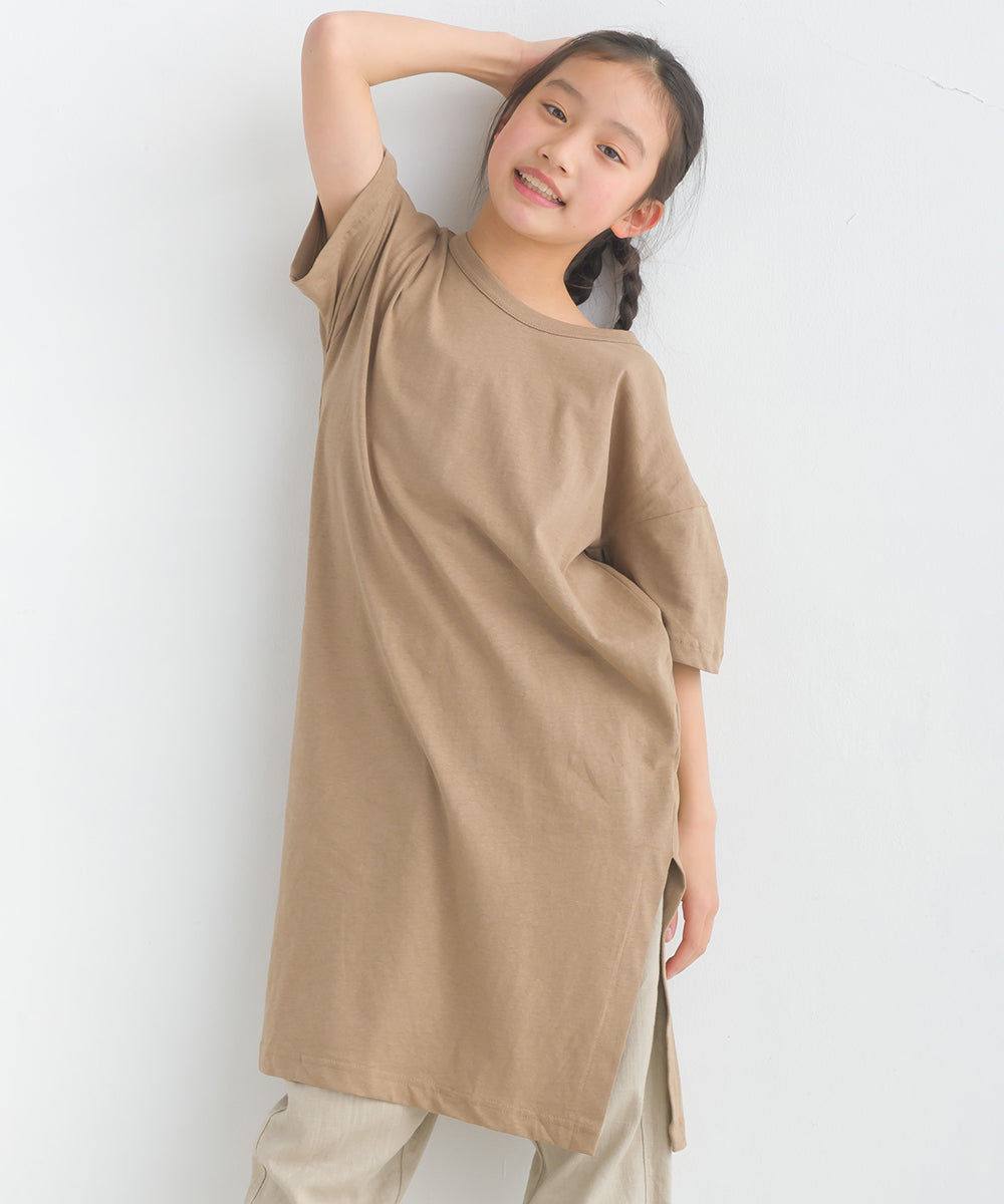 【OMNES】キッズ 綿麻カット ワンピース【1521-9034】