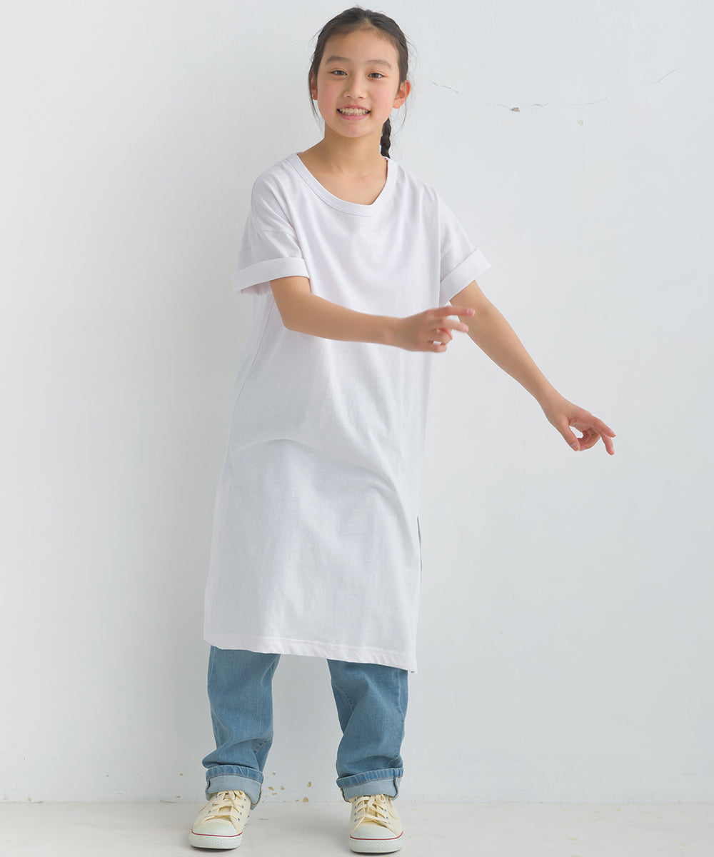 【OMNES】キッズ 綿麻カット ワンピース【1521-9034】